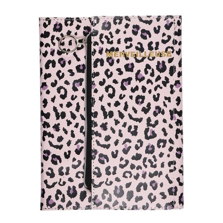 CAHIER COUVERTURE LEOPARD ET TROUSSE INTEGREE