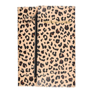 CAHIER COUVERTURE LEOPARD ET TROUSSE INTEGREE