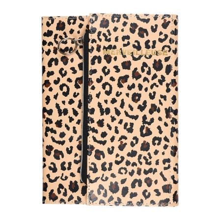 CAHIER COUVERTURE LEOPARD ET TROUSSE INTEGREE