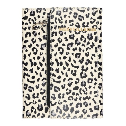 CAHIER COUVERTURE LEOPARD ET TROUSSE INTEGREE