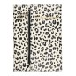 CAHIER COUVERTURE LEOPARD ET TROUSSE INTEGREE
