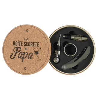COFFRET A VIN 4 PIECES PAPA LIEGE
