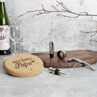 COFFRET A VIN 4 PIECES PAPA LIEGE