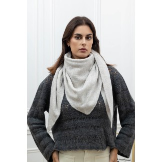 Echarpe triangle unie GRIS