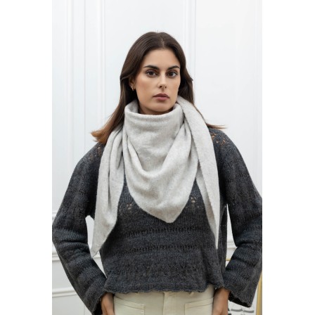 Echarpe triangle unie GRIS
