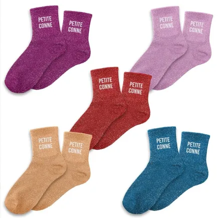 Chaussettes paillettes petite conne