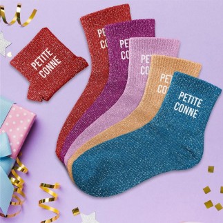 Chaussettes paillettes petite conne