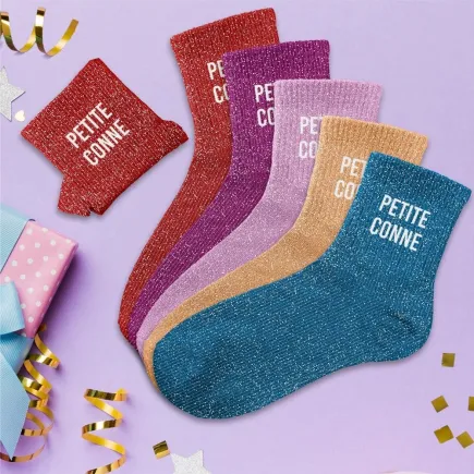 Chaussettes paillettes petite conne