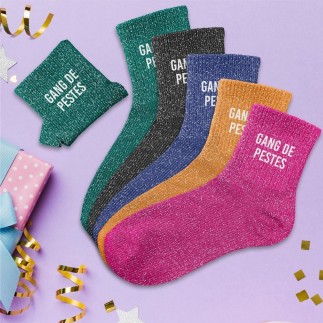 Chaussettes paillettes gang de pestes