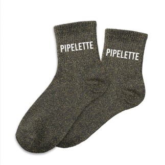 Chaussettes Paillettes Pipelette noir