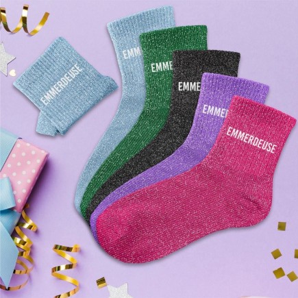 Chaussettes Paillettes Emmerdeuse
