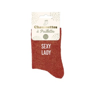 Chaussettes Paillettes Sexy Lady