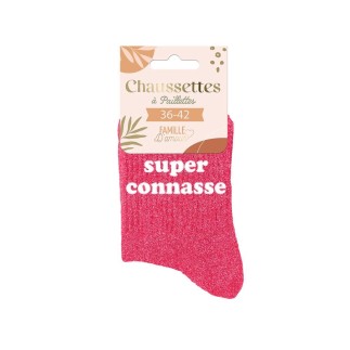 Chaussettes Paillettes Super Connasse