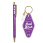 Duo Paillettes Porte Cles Motel Et Stylo Bad Bitch