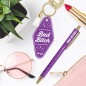 Duo Paillettes Porte Cles Motel Et Stylo Bad Bitch