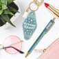 Duo Paillettes Porte Cles Motel Et Stylo Reveuse