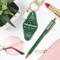 Duo Paillettes Porte Cles Motel Et Stylo Fabuleuse