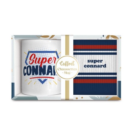 Coffret Mug Chaussettes Super Connard