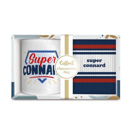 Coffret Mug Chaussettes Super Connard