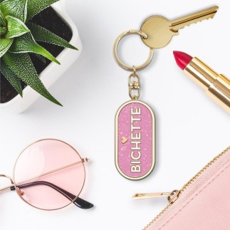 Porte Cles Paillettes Bichette