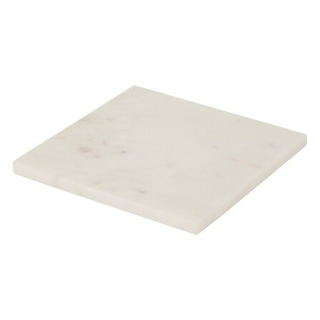 Dessous de plat marbre 19x19cm blanc