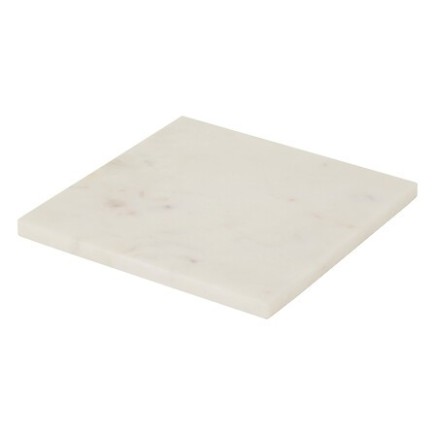 Dessous de plat marbre 19x19cm blanc