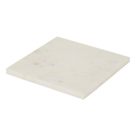 Dessous de plat marbre 19x19cm blanc