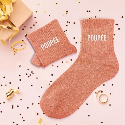 Chaussettes Paillettes Poupee