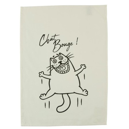 Torchon chat « Chat Bouge ! »