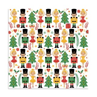 20 serviettes casse-noisettes