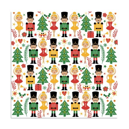 20 serviettes casse-noisettes