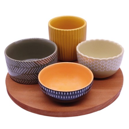Set de 4 ramequins différentes formes designs