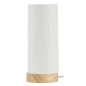 Lampe Ezia porcelaine blanche cylindrique arbre