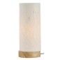 Lampe Ezia porcelaine blanche cylindrique arbre