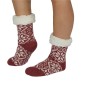 Chaussettes motifs flocons blancs