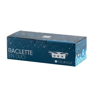 Mini set à raclette double motif chaîne de montagne