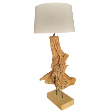 Lampe base teck 67cm