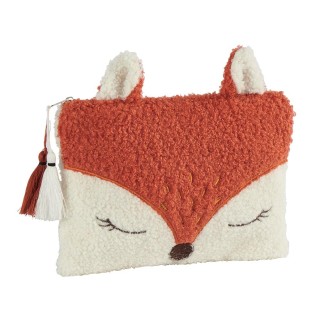 Pochette bouclette tête de renard