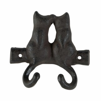Patère double chats