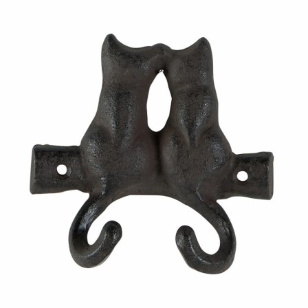 Patère double chats