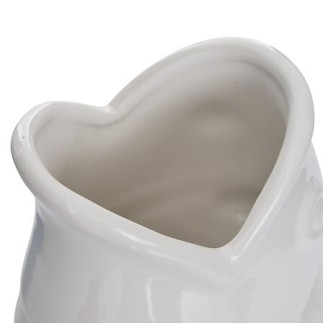 Vase poisson Océania 25 cm céramique blanc
