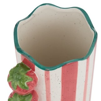 Vase Fruity 23cm céramique rayé