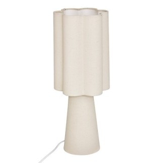 Lampe Blanca 45 cm métal beige