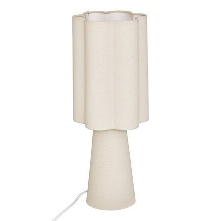 Lampe Blanca 45 cm métal beige