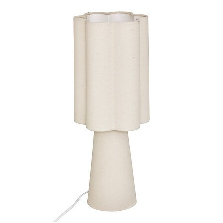 Lampe Blanca 45 cm métal beige