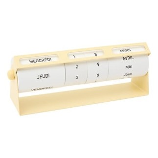 Calendrier Sauv 21 cm métal