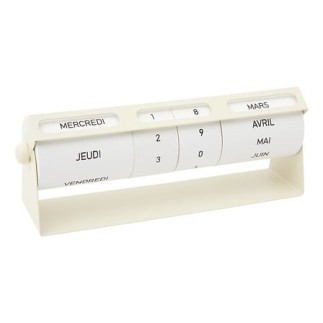 Calendrier Sauv 21 cm métal