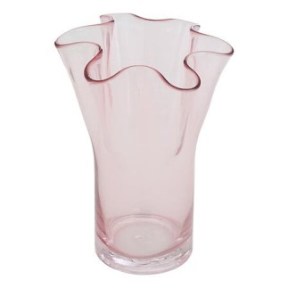 Vase festons Fleur de Rose 23,5cm rose