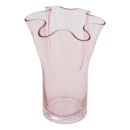 Vase festons Fleur de Rose 23,5cm rose