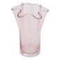 Vase festons Fleur de Rose 23,5cm rose